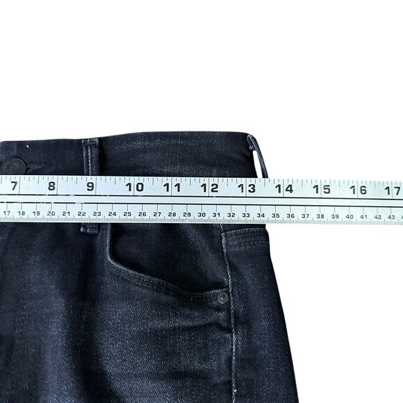 Mother High Waisted Looker Ankle Jeans Womens 27 Black Encounters at Night Denim - Picture 10 of 12